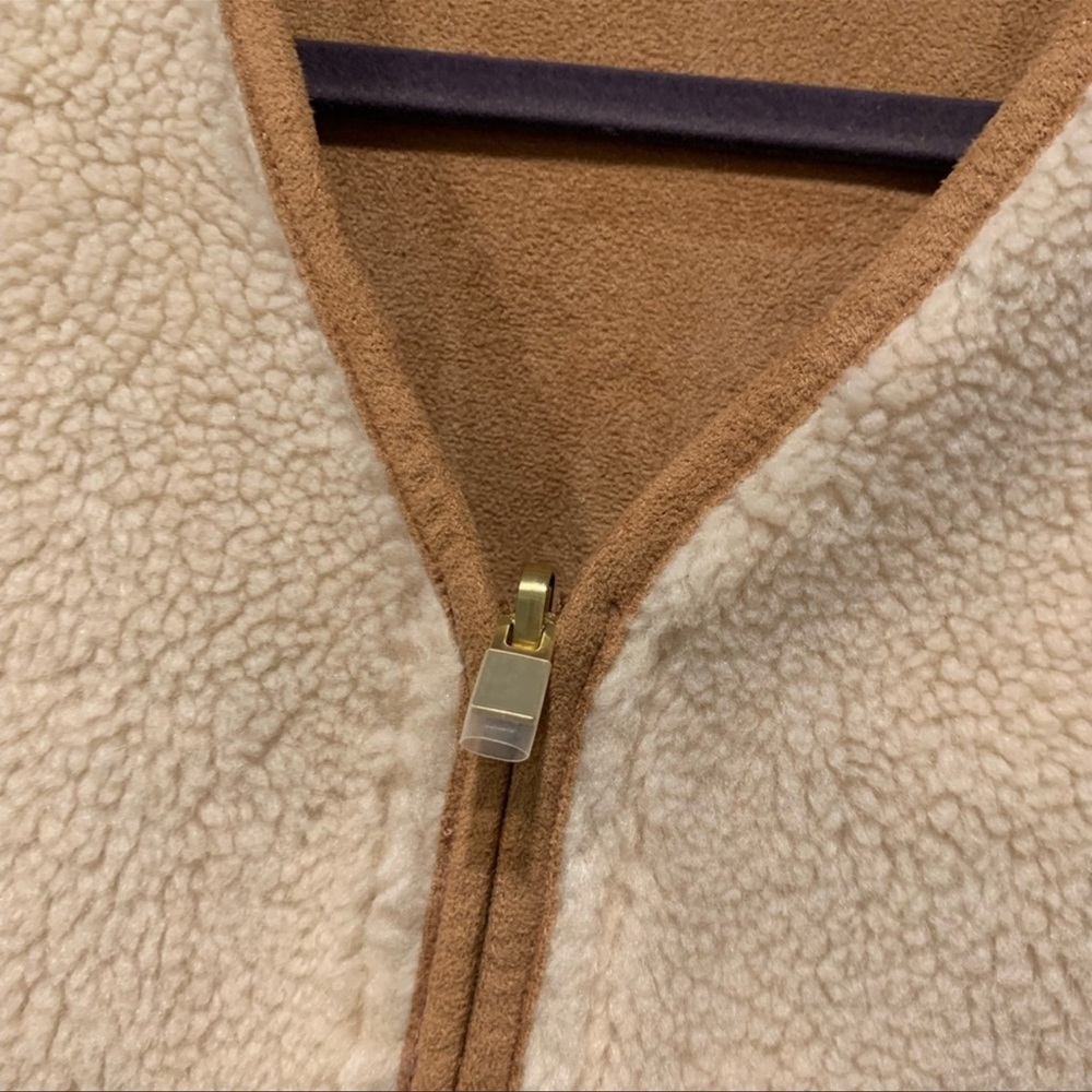 NWT Express Sherpa and Suede Coat - Picture 6 of 13